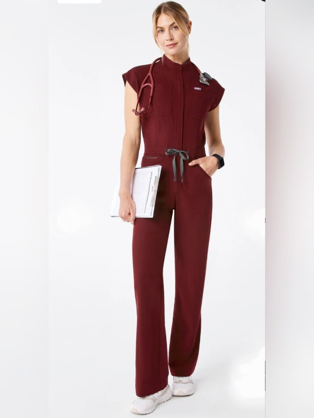 FIGS RAFAELA ZAMORA WIDE LEG SCRUB JUMPSUIT